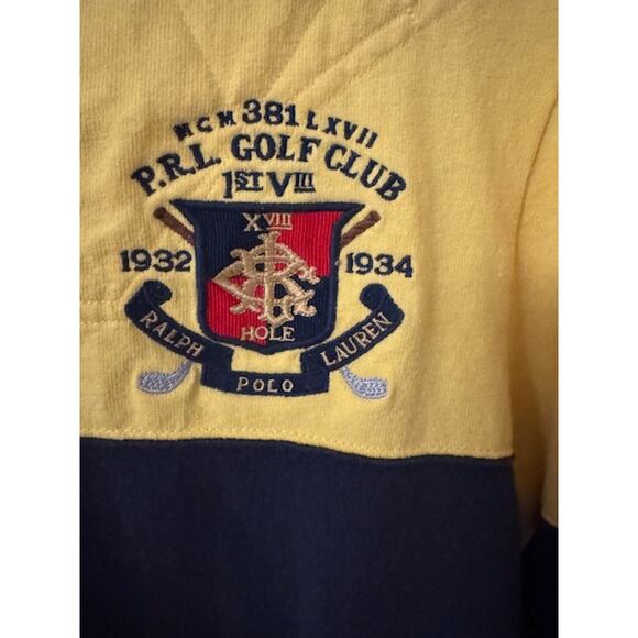 Vintage Polo Ralph Lauren P.R.L. Golf Club Bleecker Cup Rugby Shirt M - Picture 3 of 6